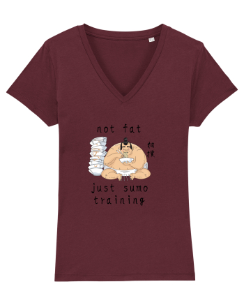 Not Fat Just Sumo Training (negru) Burgundy