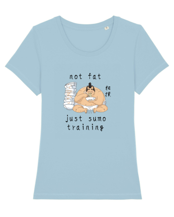Not Fat Just Sumo Training (negru) Sky Blue