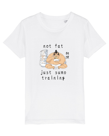 Not Fat Just Sumo Training (negru) White