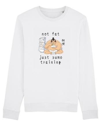 Not Fat Just Sumo Training (negru) White