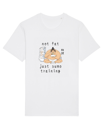 Not Fat Just Sumo Training (negru) White