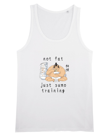 Not Fat Just Sumo Training (negru) White