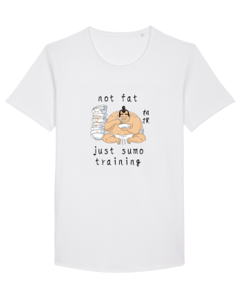Not Fat Just Sumo Training (negru) White