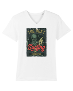 The Best Surfing Octopus Tricou mânecă scurtă guler V Bărbat Presenter