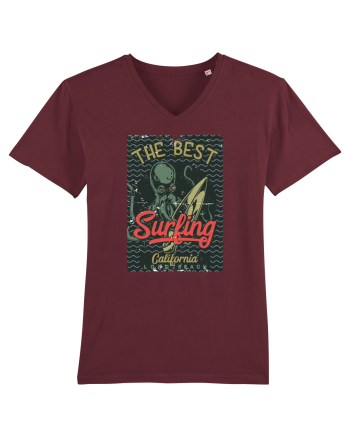 The Best Surfing Octopus Burgundy