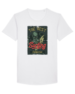 The Best Surfing Octopus Tricou mânecă scurtă guler larg Bărbat Skater