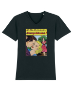 Umor romantic  Tricou mânecă scurtă guler V Bărbat Presenter