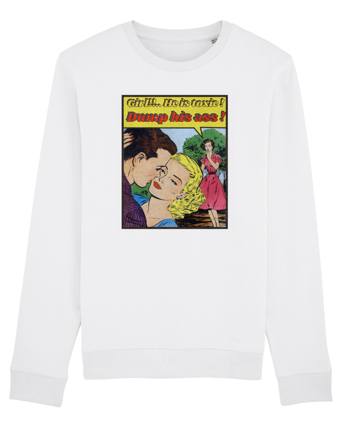 Bluză mânecă lungă Unisex Rise White