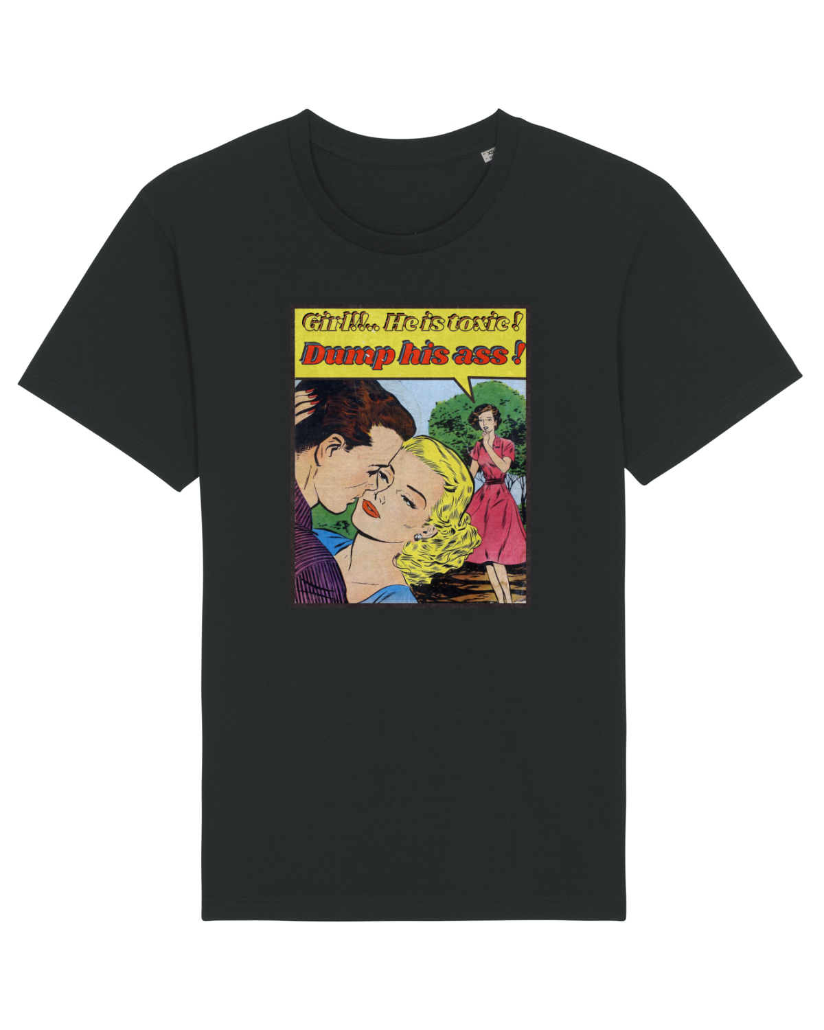 Tricou mânecă scurtă Unisex Rocker Black