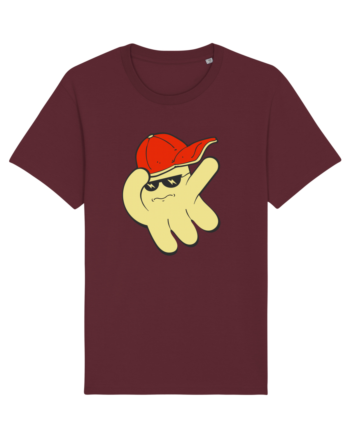 Tricou mânecă scurtă Unisex Rocker Burgundy