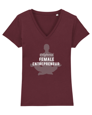Female entrepreneur Burgundy