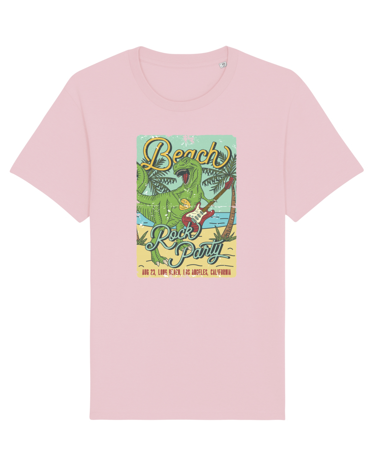 Tricou mânecă scurtă Unisex Rocker Cotton Pink