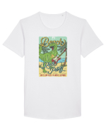 Beach Rock Party Trex Tricou mânecă scurtă guler larg Bărbat Skater