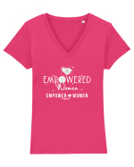 Empowered women Tricou mânecă scurtă guler V Damă Evoker