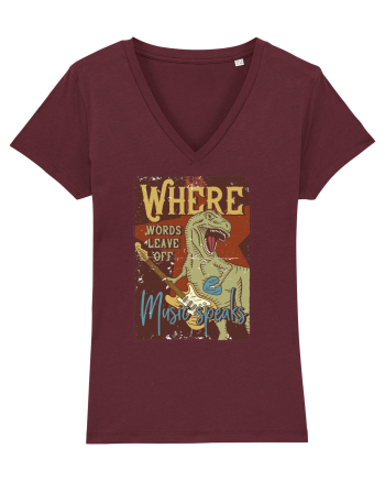 Where Words Leave off Music Speaks Trex Burgundy