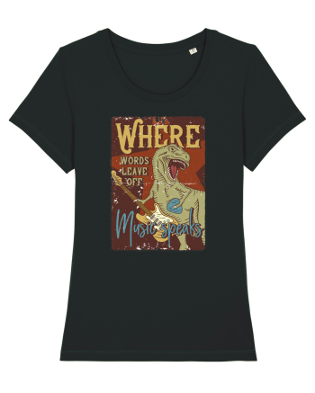 Where Words Leave off Music Speaks Trex Black