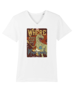 Where Words Leave off Music Speaks Trex Tricou mânecă scurtă guler V Bărbat Presenter