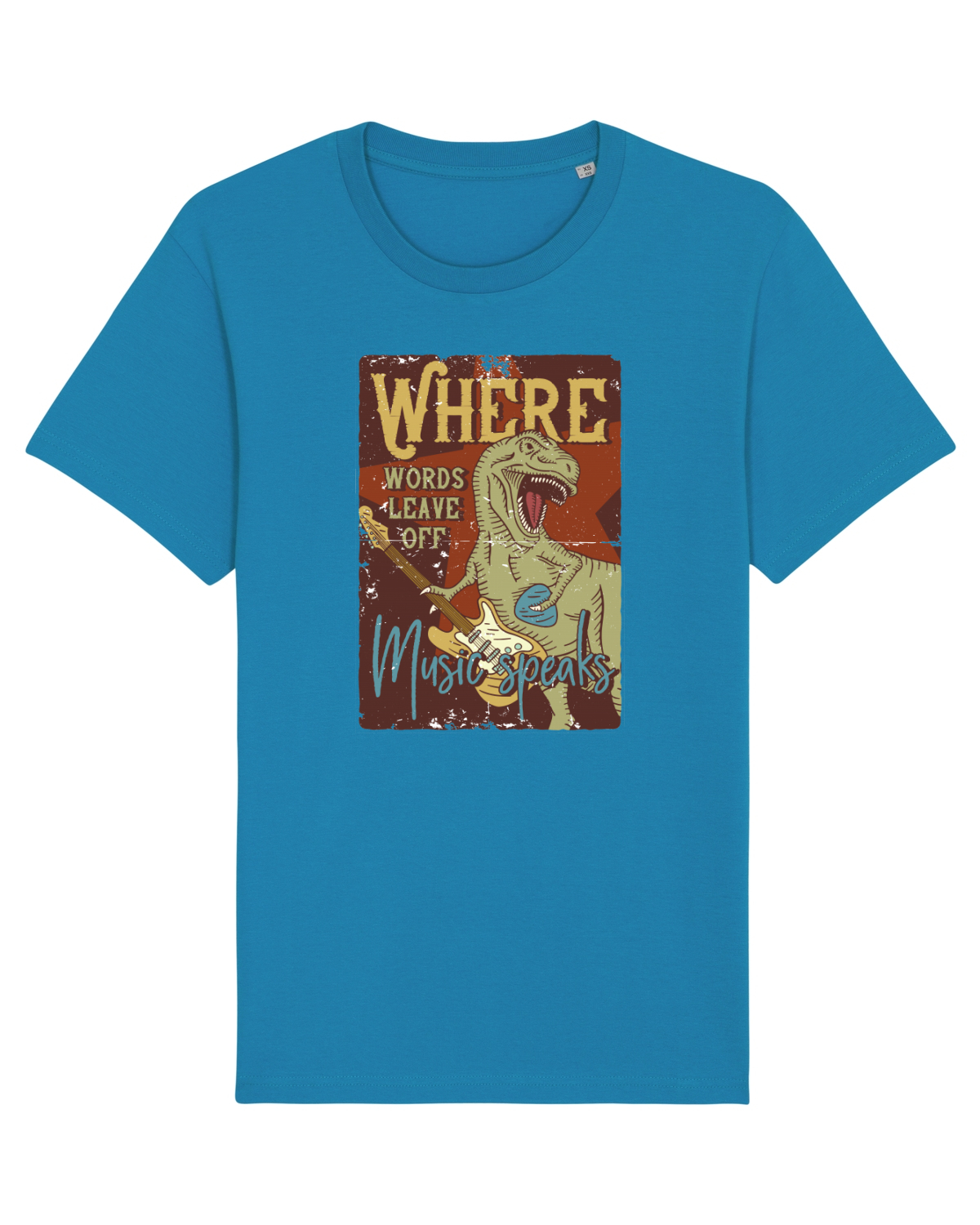 Tricou mânecă scurtă Unisex Rocker Azur