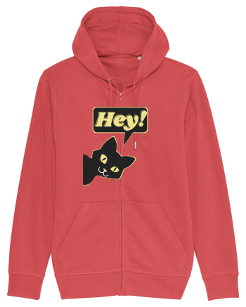 Funny Black Cat Carmine Red