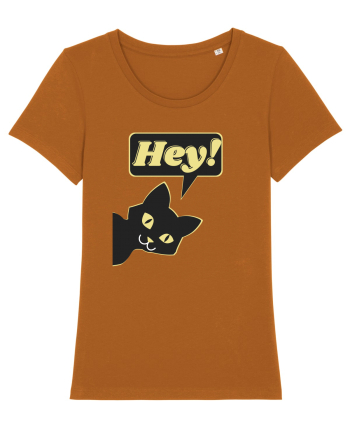 Funny Black Cat Roasted Orange
