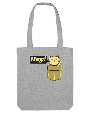 Funny Black Cat Heather Grey