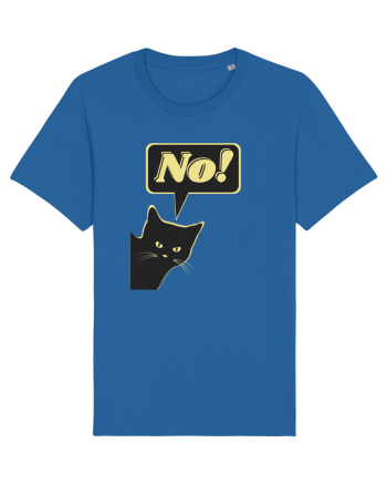 Funny Black Cat Royal Blue