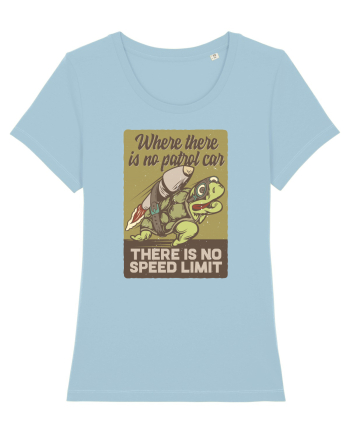 No speed limit Turtle Sky Blue