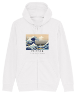 The Great Wave off Kanagawa (text negru) Hanorac cu fermoar Unisex Connector
