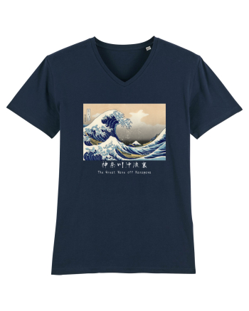 The Great Wave off Kanagawa (text alb) French Navy