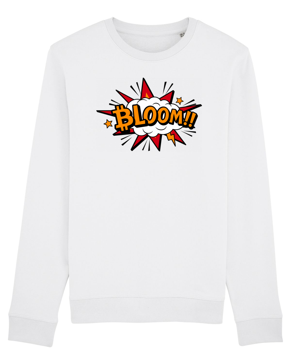 Bluză mânecă lungă Unisex Rise White