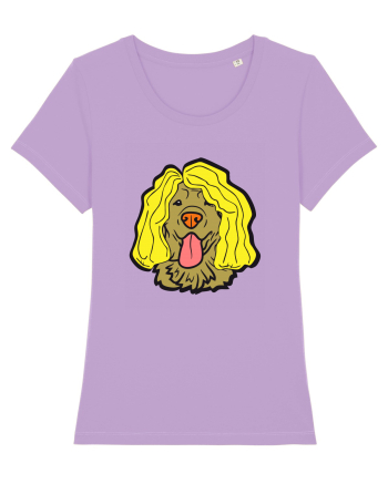 Funny Golden Retriever Lavender Dawn