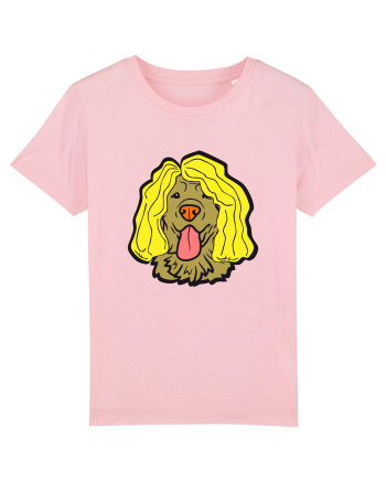 Funny Golden Retriever Cotton Pink