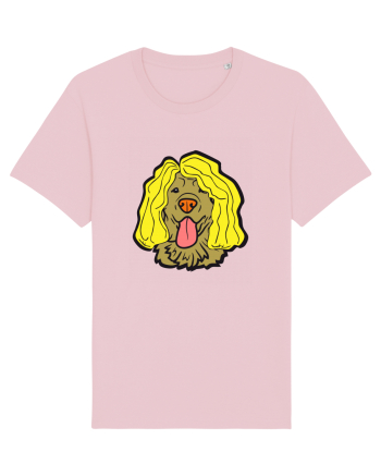 Funny Golden Retriever Cotton Pink