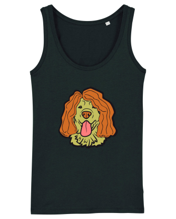 Funny Golden Retriever Black