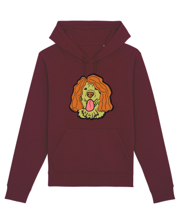Funny Golden Retriever Burgundy