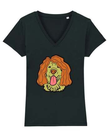 Funny Golden Retriever Black