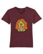 Funny Golden Retriever Tricou mânecă scurtă guler V Bărbat Presenter