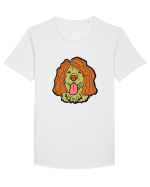 Funny Golden Retriever Tricou mânecă scurtă guler larg Bărbat Skater