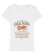 Farming Tricou mânecă scurtă guler V Damă Evoker