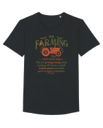 Farming Tricou mânecă scurtă guler larg Bărbat Skater