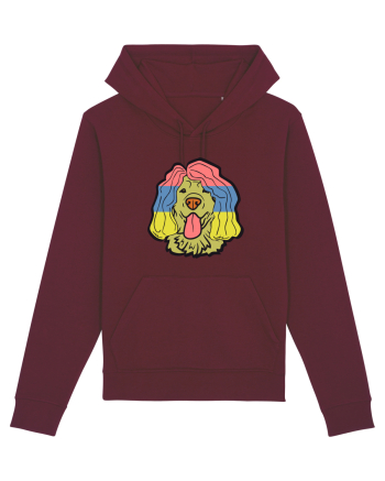 Funny Golden Retriever Burgundy