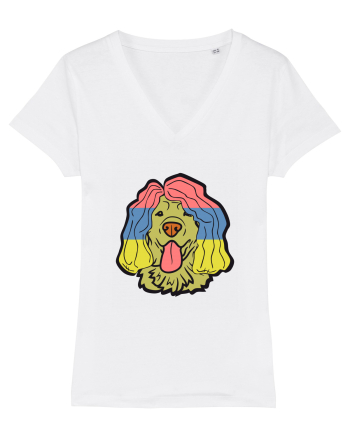 Funny Golden Retriever White