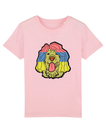Funny Golden Retriever Cotton Pink