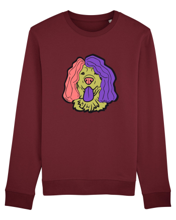Funny Golden Retriever Burgundy