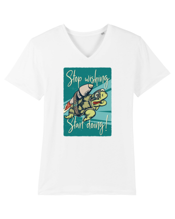 Stop wishing Start doing! White