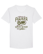Without a farmer Tricou mânecă scurtă guler larg Bărbat Skater