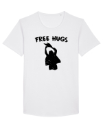 Free Hugs Tricou mânecă scurtă guler larg Bărbat Skater