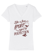 Aged to perfection Tricou mânecă scurtă guler V Damă Evoker
