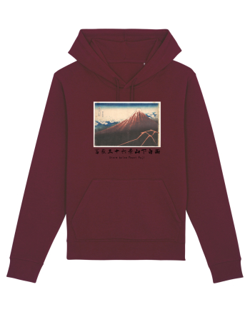 Storm below Mount Fuji (text negru) Burgundy