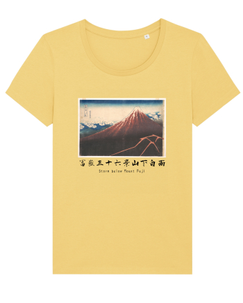 Storm below Mount Fuji (text negru) Jojoba